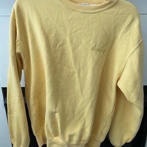 brandy melville honey crew neck